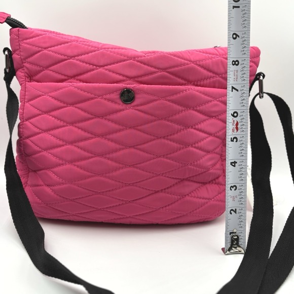 NWT Girlfriend Gear pink Puffer Quilt Large Dome Carry purse bag GLINDA WICKED - Picture 4 of 8